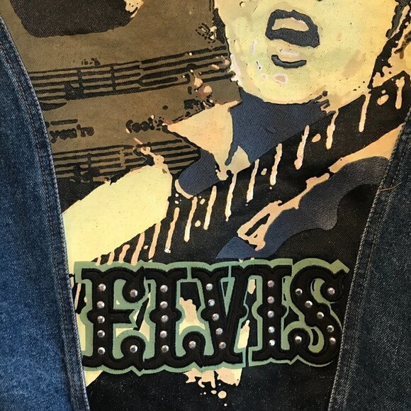 NWT Excelled Authentic Elvis Presley Denim Jean Jacket Size S - Picture 9 of 9